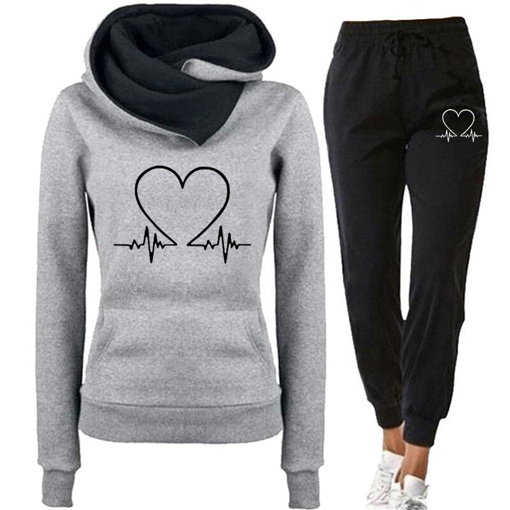 Dames joggingpak Eléna, comfortabel en warm, ideaal voor loungewear of casual gebruik. Zacht katoen.