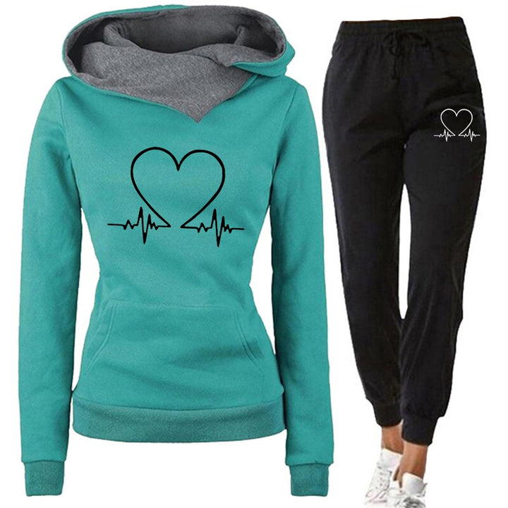Warm en zacht dames loungewear set Eléna. Ideaal voor ontspanning, met modieuze en stijlvolle uitstraling.
