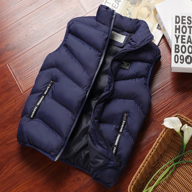 Warm gevoerde heren bodywarmer Elijah, mouwloos gilet met ritssluiting, perfect voor laagjes.