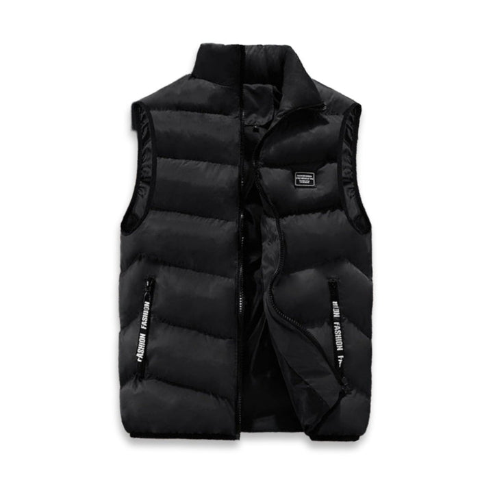 Heren gewatteerde bodywarmer Elijah, stijlvol & warm, ideaal voor casual laagjes met ritssluiting.