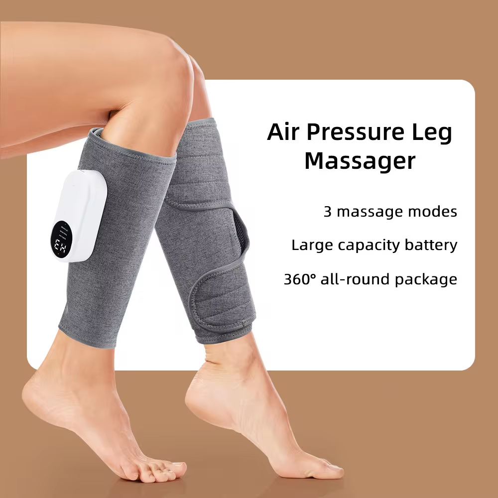 Elektrisch beenmassage apparaat met luchtcompressie voor benen, kuiten en dijen. Ideaal voor ontspanning en spierherstel.