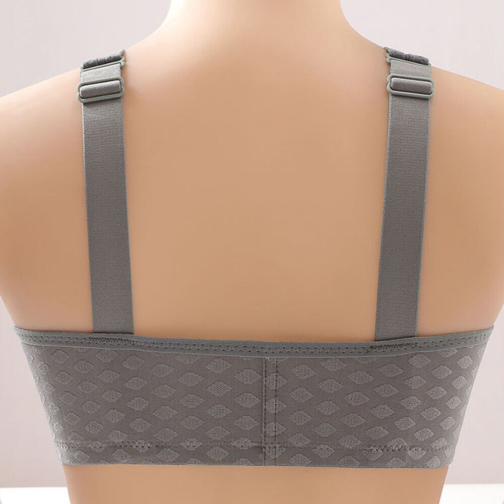 Comfortabele anti-verzakking BH voor dames met voorsluiting, beugelloos, voor dagelijks gebruik.
