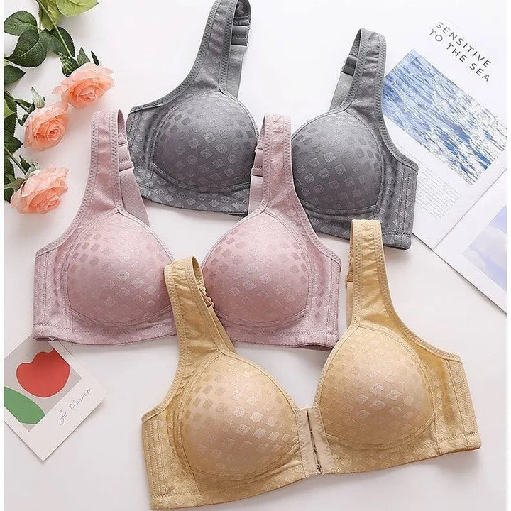 Elegante lingerie: comfortabele dames anti-verzakking BH met voorsluiting.