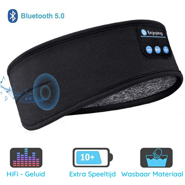 Comfortabel 3-in-1 slaapmasker met draadloze audio, ideaal voor ontspanning en een betere nachtrust.