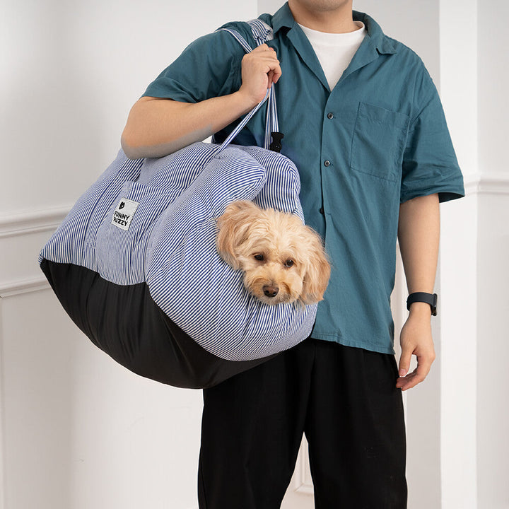 Compacte TravelPaw honden reismand voor auto reizen. Veilige en comfortabele hondenaccessoire voor huisdier.