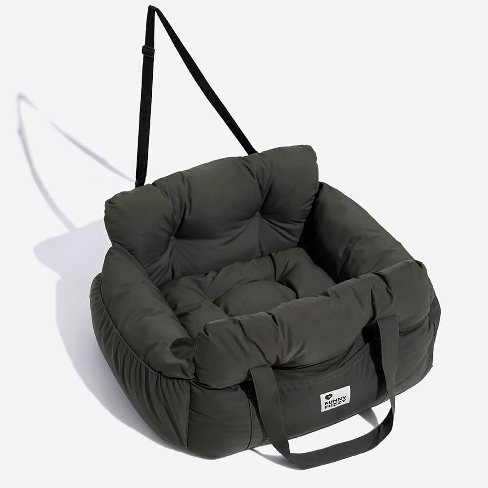 TravelPaw honden reismand met handige opbergvakken. Veilige, comfortabele hondenmand voor auto, wasbaar.