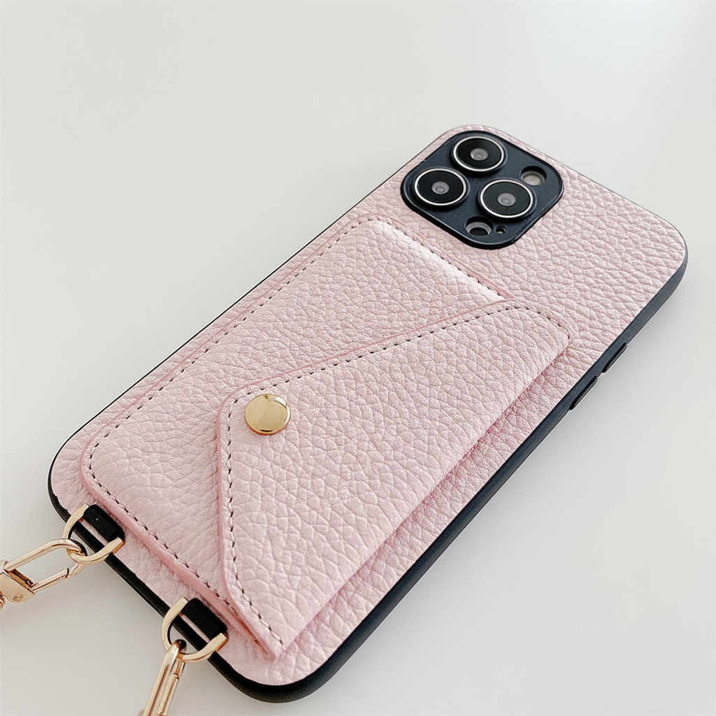 Multifunctioneel iPhone telefoonhoesje: een magnetische wallet case met ruimte voor pasjes en optimale bescherming.