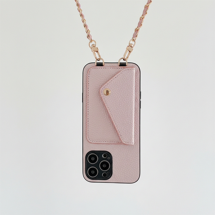 Praktisch iPhone beschermhoesje: een wallet case met pasjesvakken, perfect voor dagelijks gebruik en veiligheid.
