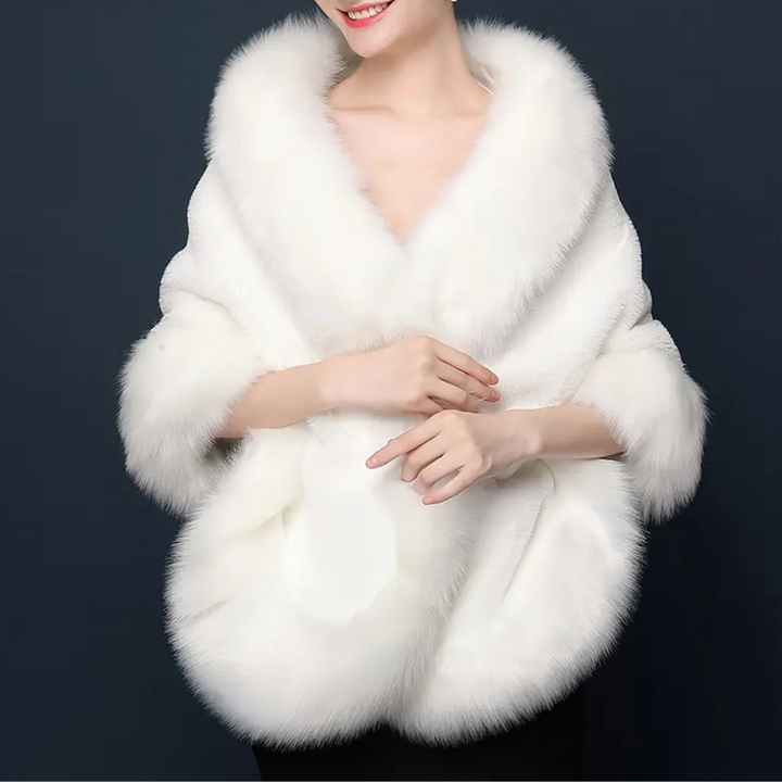 Dames Elin warme faux bontsjaal. Elegant en comfortabel winteraccessoire voor dames.