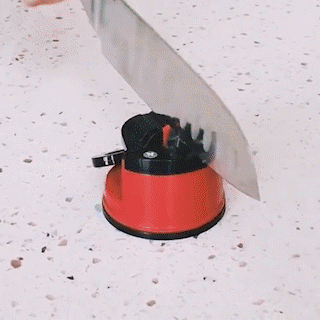 Moderne en compacte messenslijper, snel en efficiënt voor vlijmscherpe messen in de keuken.