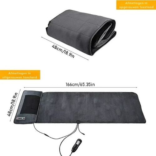 Multifunctionele shiatsu massagemat met warmte, vibratie en therapeutische voordelen voor welzijn.