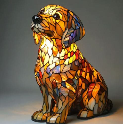 Betaalbare LED hondennachtlamp, leuk cadeau voor dierenvrienden, sfeervolle slaapkamer decoratie.
