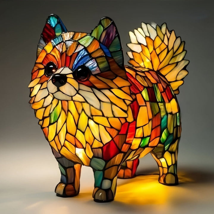 Decoratieve LED nachtlamp met Franse bulldog, trendy en compact, sfeervol licht.