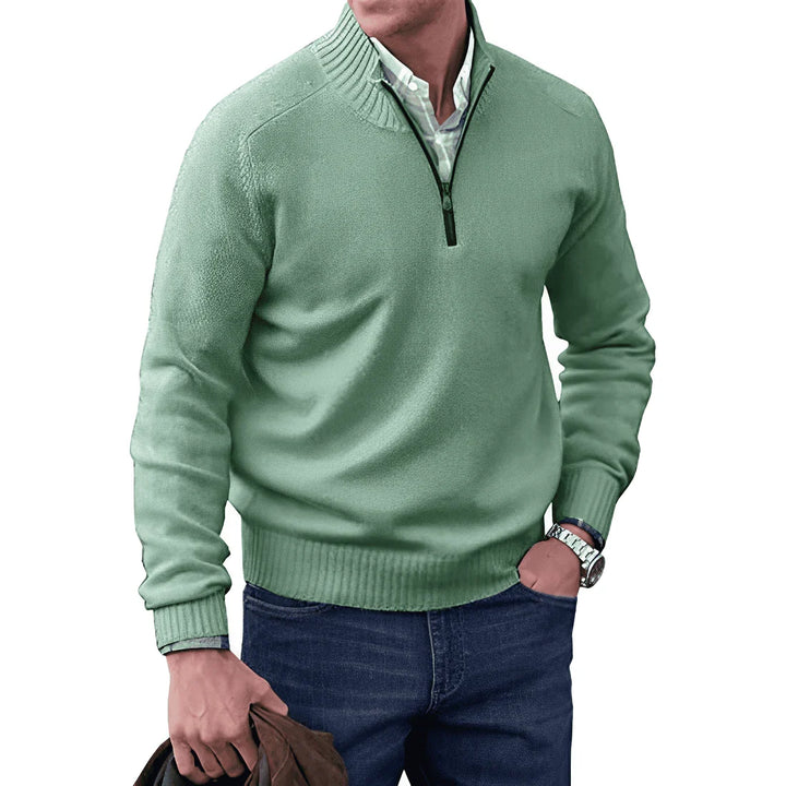 Warme heren trui met rits, perfect voor winter en herfst. Casual en modern kledingstuk.