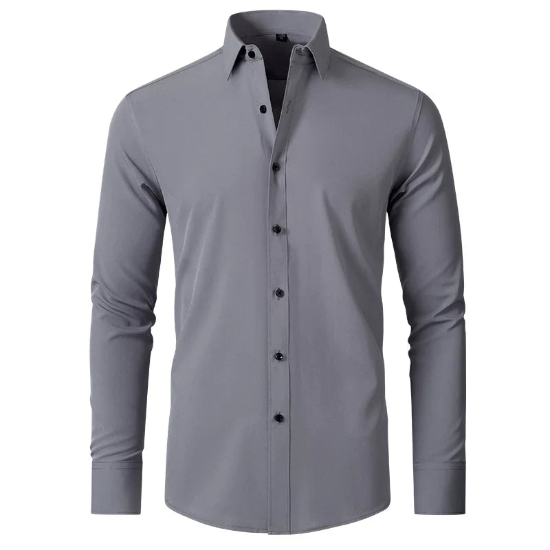 Modieus kreukvrij herenoverhemd, ideaal voor een relaxte, stijlvolle casual look. Comfortabel en veelzijdig.