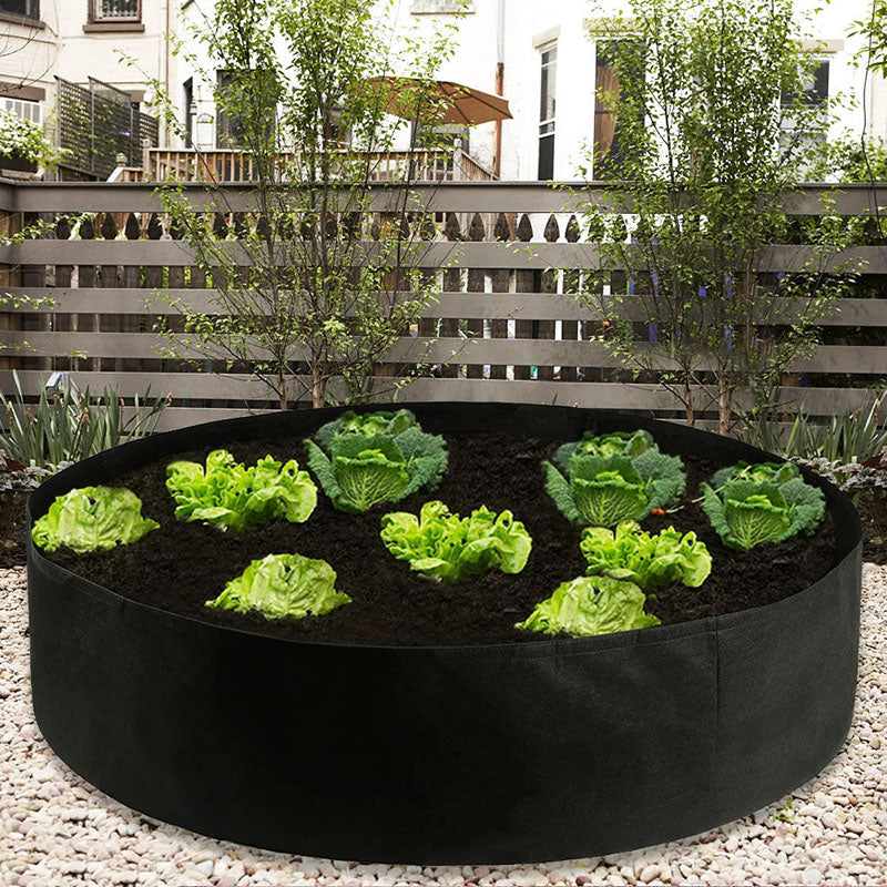 Ruime flexibele plantenbak voor moestuin, geschikt voor diverse groenten en kruiden in de tuin.