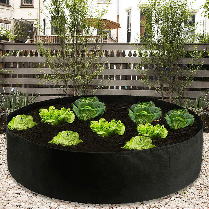 Ruime flexibele plantenbak voor moestuin, geschikt voor diverse groenten en kruiden in de tuin.