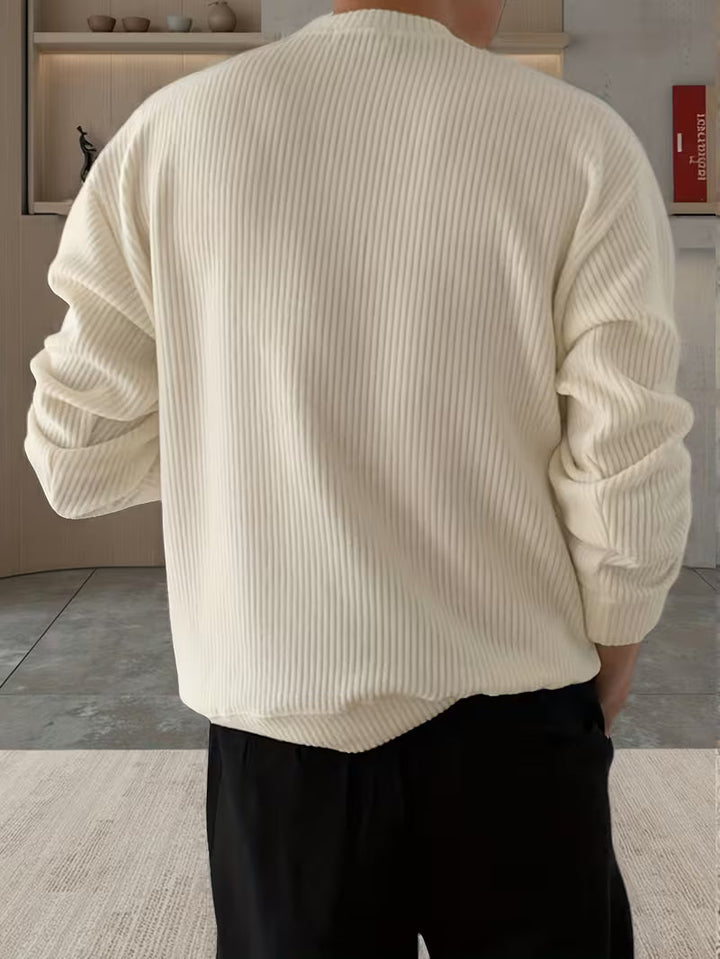 Stijlvolle heren trui met ronde hals, perfect voor een modieuze casual look.