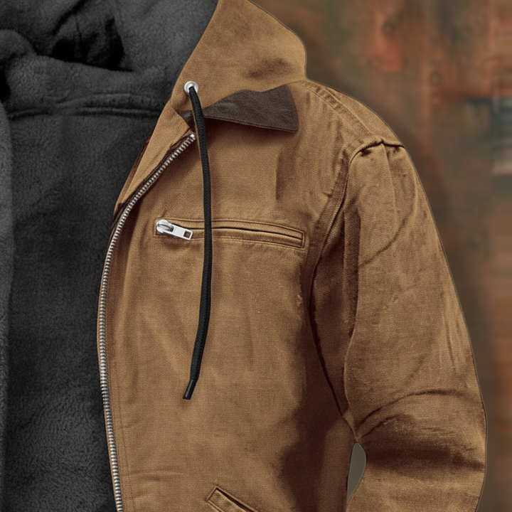 Casual herenjas met capuchon, perfect voor dagelijks gebruik; combineert stijl met comfort.