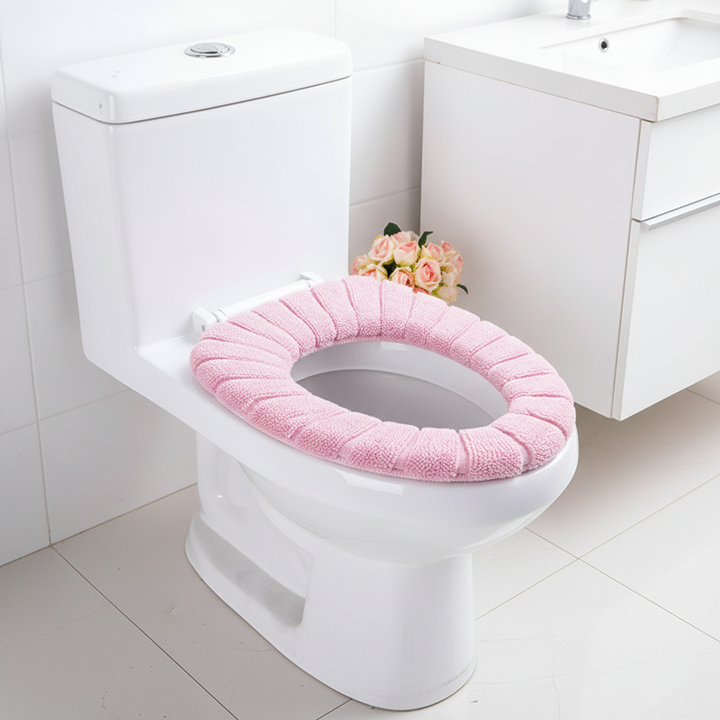 Gepolsterde toiletbrilhoes voor ultiem zitcomfort, zacht en warm in elke badkamer.