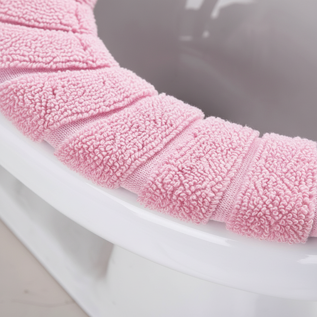 Warme en zachte CozySeat toiletbrilhoes, perfect accessoire voor comfort in de badkamer.
