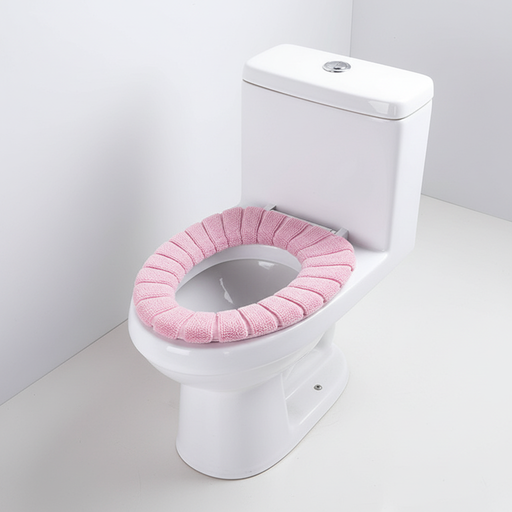 Comfortabele gepolsterde wc-brilhoes, een essentieel en hygiënisch badkameraccessoire.