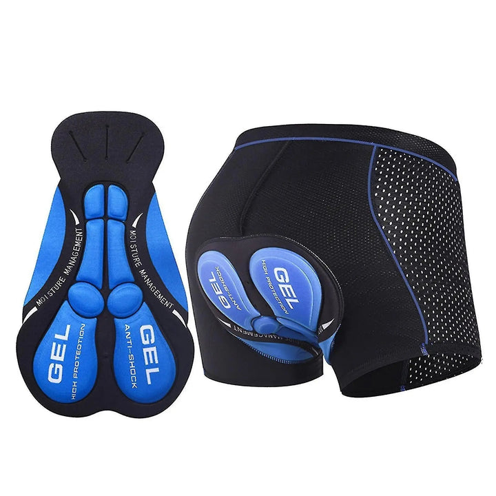 Close-up van de ergonomische gelvulling in de unisex fietsonderbroek, voor optimaal comfort en zadelpijnpreventie.