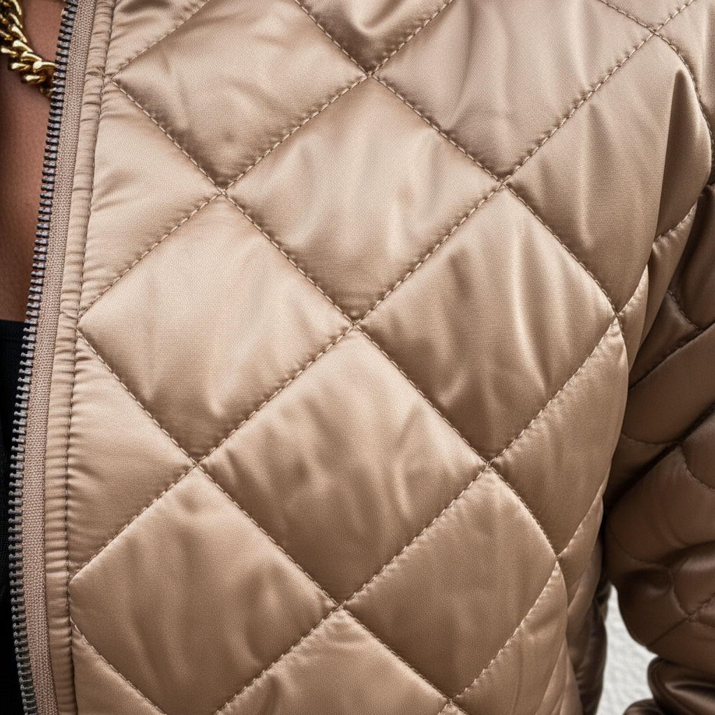 Casual groen gewatteerd dames bomberjack, met rits en comfortabele pasvorm, perfect voor dagelijks gebruik.