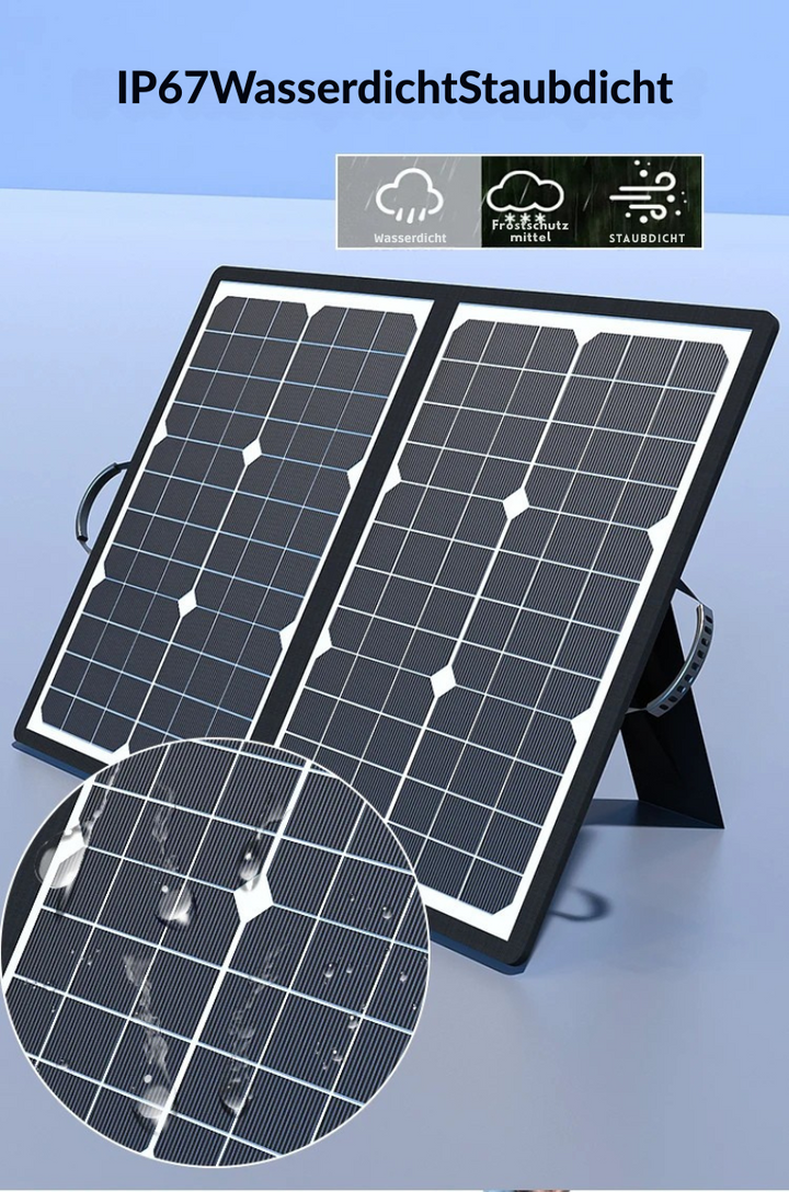 Handzame 1000W opvouwbare zonnepaneel kit, perfect voor mobiele energie en buiten opladen van apparaten.