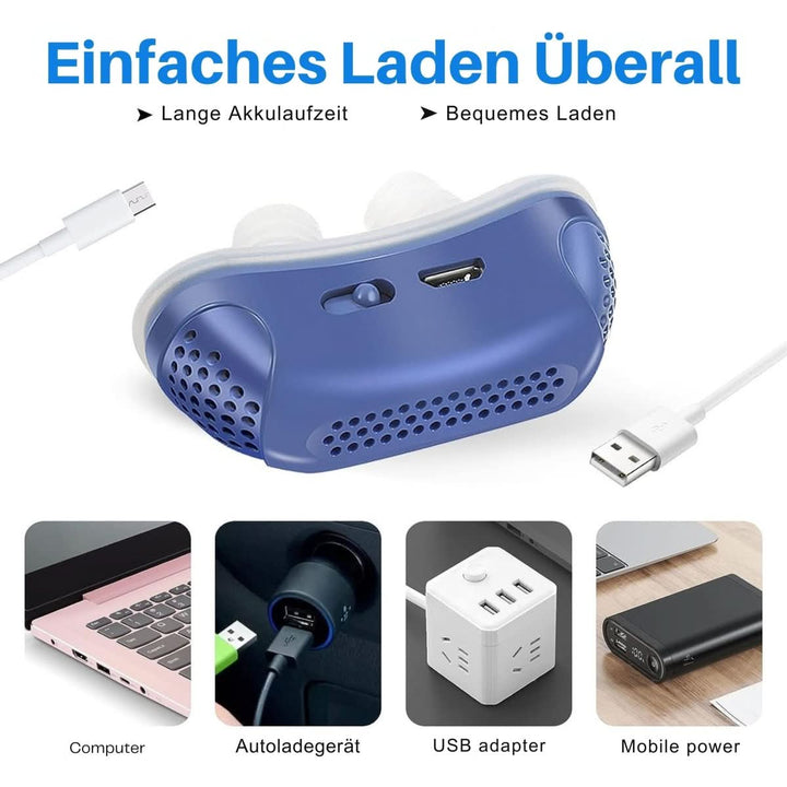 Stil en compact CPAP-apparaat, zorgt voor comfortabele ademhaling tijdens slaap en vermindert snurken en apneu.
