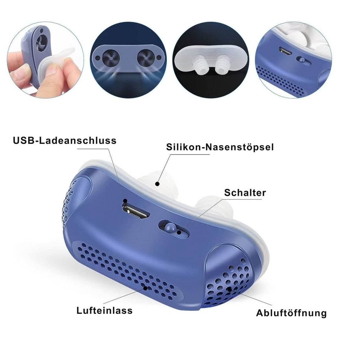 Draagbaar CPAP-reisapparaat voor slaapapneu, compact design voor gemakkelijke ademhaling en welzijn onderweg.