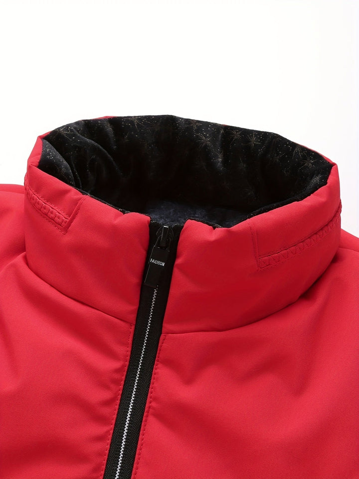 Volledig aanzicht van de warme Joseph heren gewatteerde jas. Perfecte casual winterjas voor koude dagen.