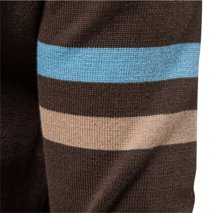 Comfortabel heren jack Gabriel met gestreepte schouderdetails, ritssluiting, modieuze sportieve bovenkleding.