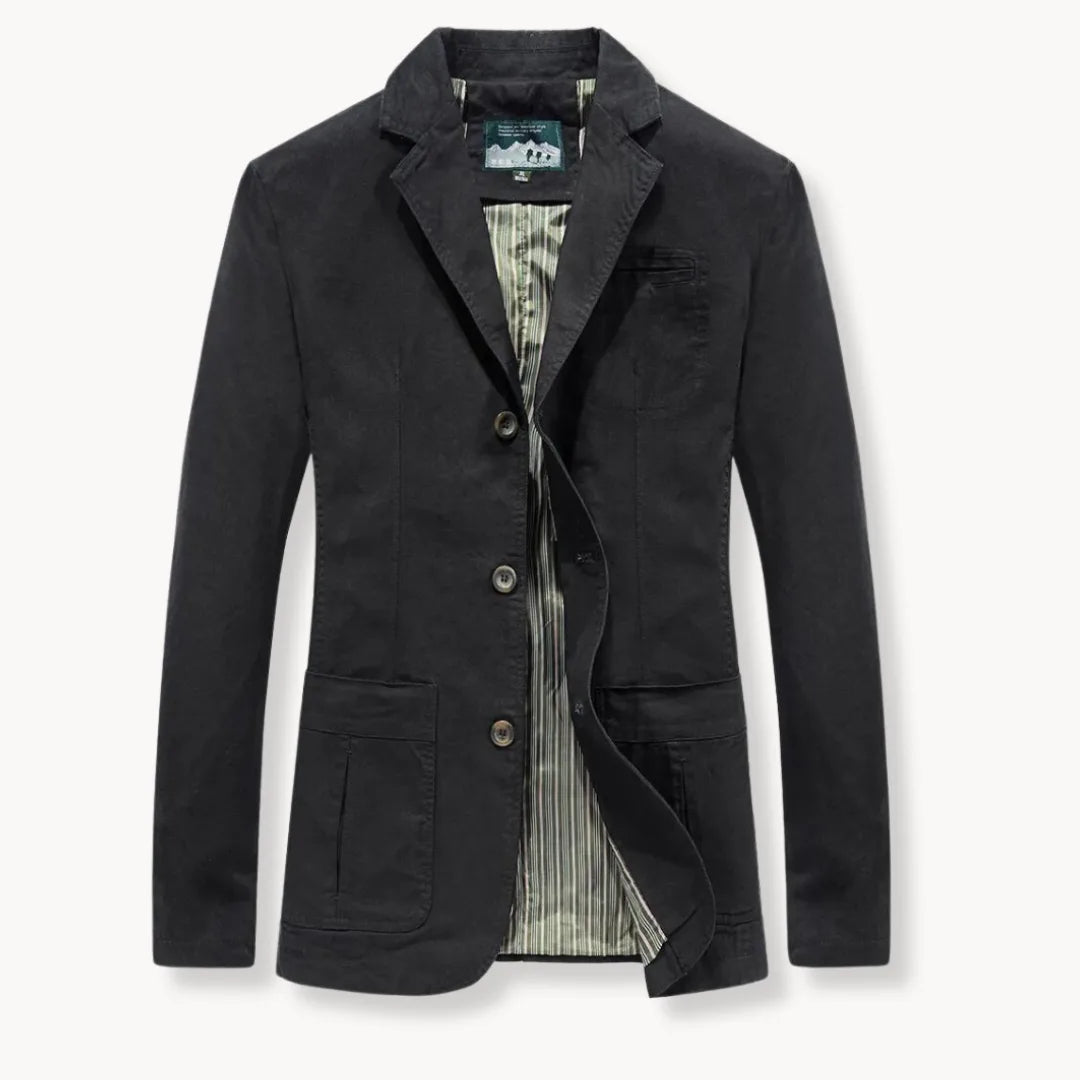 Getailleerde heren blazer voor een scherpe, moderne look. Ideale bovenkleding voor werk of speciale events.