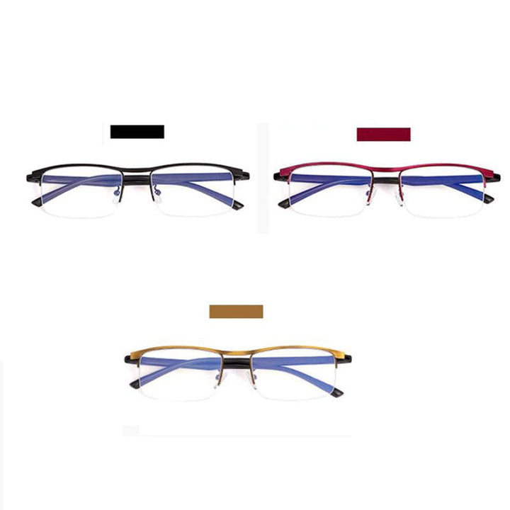 Multifocale leesbril unisex, corrigeert zicht voor lezen, dichtbij én veraf.