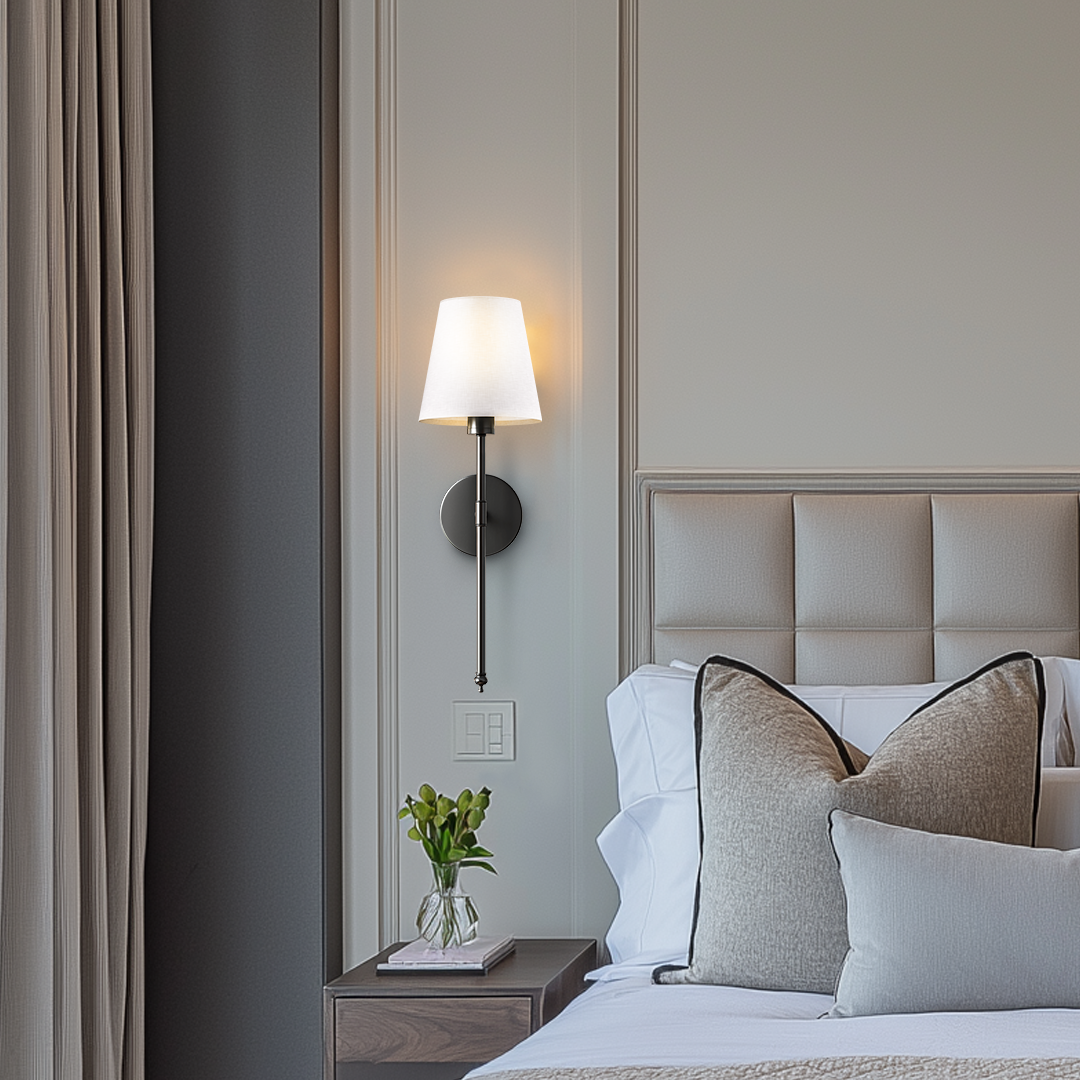 Wandlamp set, draadloos en modern; voegt een uniek designelement toe aan uw muur.