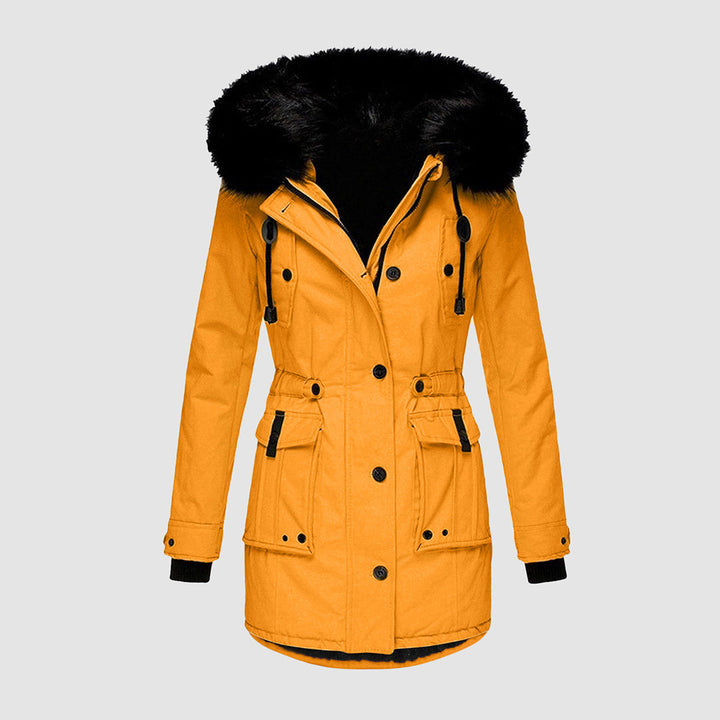 Dames waterdichte winterjas Nova, warm en stijlvol, perfect voor koude winterdagen en dameskleding.