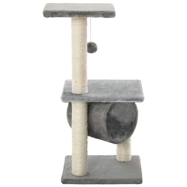 Perfecte 65cm krabpaal voor katten, met sisal voor nagelonderhoud en zachte pluche voor ontspanning.