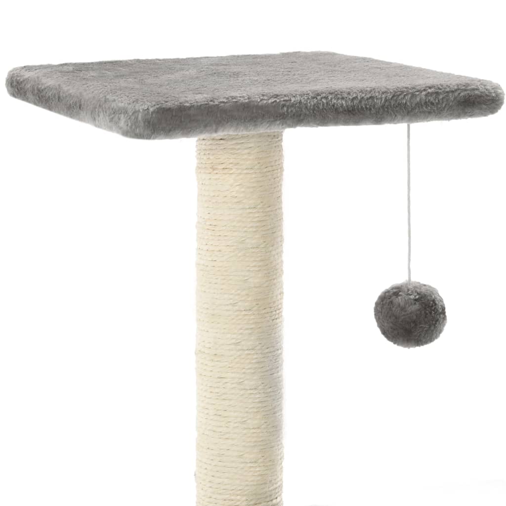 Betaalbare krabpaal 65cm voor katten, duurzaam sisal en knus pluche, een favoriete speel- en rustplek.
