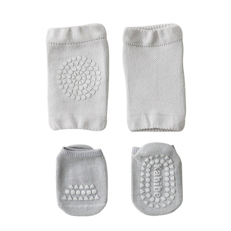 Duurzame baby kniebeschermers met anti-slip pads, perfect voor dagelijks kruiplezier en minder slijtage.