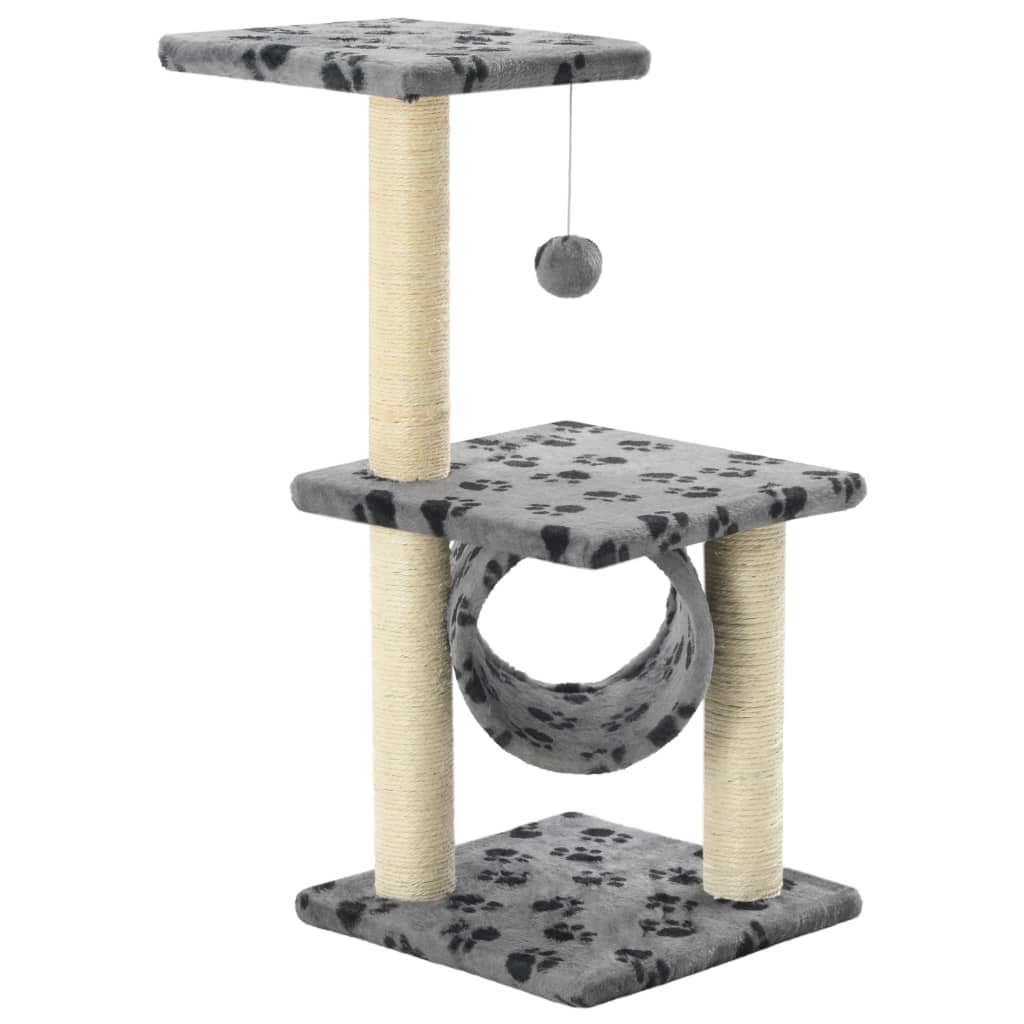 Krabpaal Katten 65cm, essentiële sisal speelpaal en pluche rustplek voor het welzijn van uw kat.