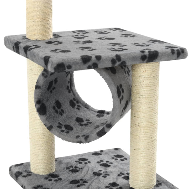 Krabpaal Katten 65cm: robuust sisal en comfortabel pluche, een compleet katten speel- en rustmeubel.