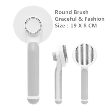 Ergonomische anti-haar borstel voor comfortabele vachtverzorging. Geschikt voor alle honden- en kattenrassen.
