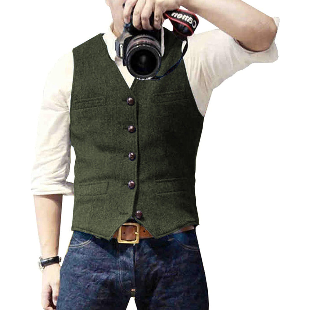 Comfortabel heren spijker vest van katoenmix, ideaal als bovenkleding voor de modebewuste man.