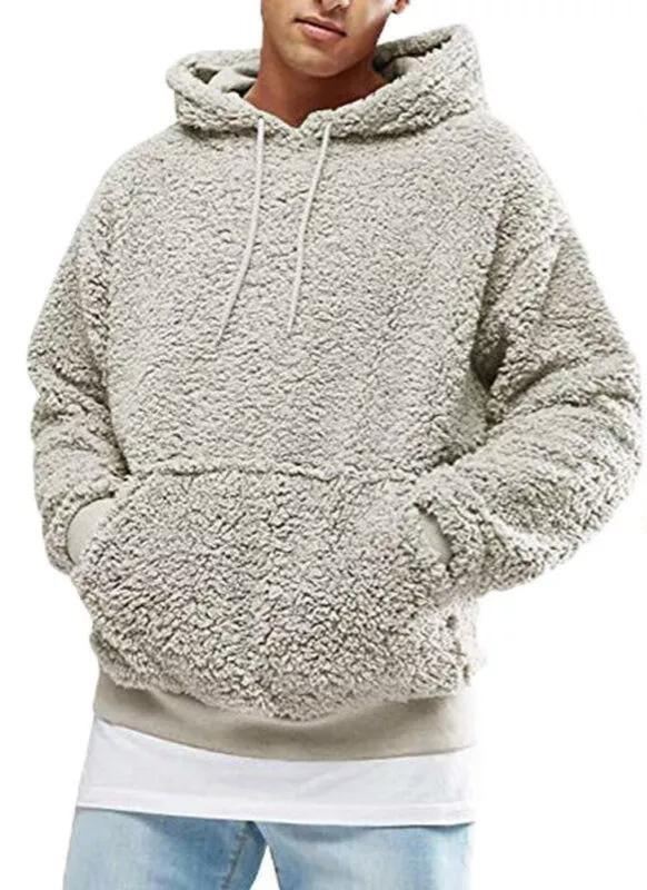 Comfortabele heren hoodie van zachte stof met capuchon. Ideaal warm vest voor de koude wintermaanden.