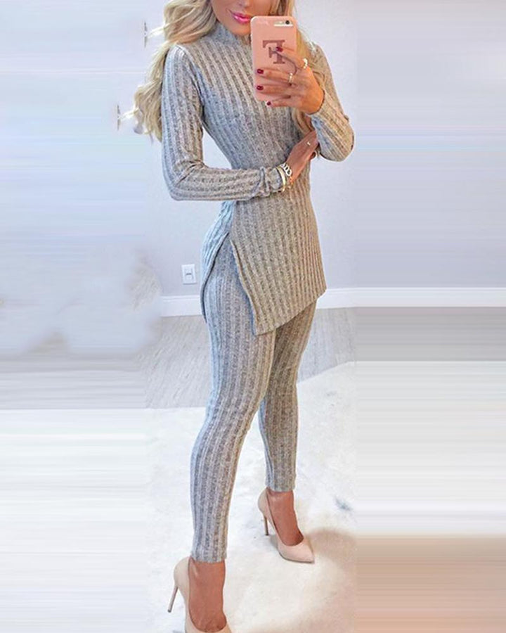 Dames loungewear set Féline in zachte stof, comfortabel en stijlvol, perfect als huispak of casual outfit.