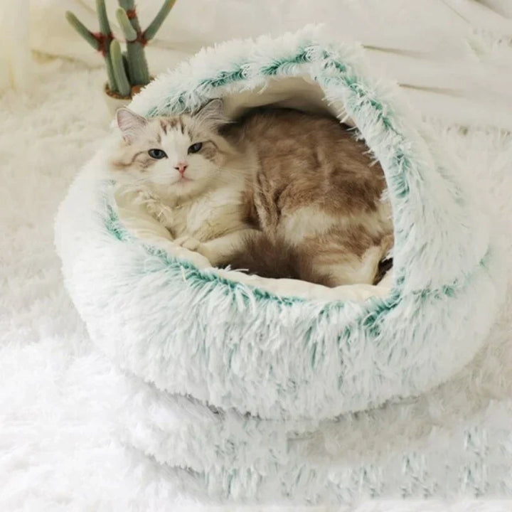 Ultrazacht kattenmandje voor een diepe, ontspannen slaap. Comfortabel en warm voor elk huisdier.