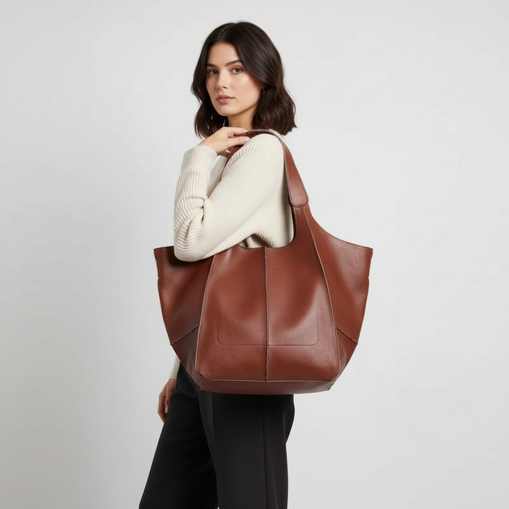 Modieuze FlexiCarry dames tas van vegan leer, een essentieel accessoire voor dagelijks gebruik en stijl.