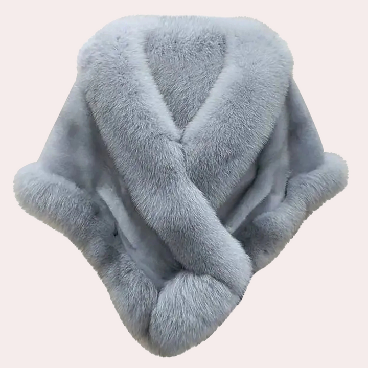 Heerlijk zachte Elin dames sjaal van faux bont. Warm, comfortabel en een luxe winteraccessoire.