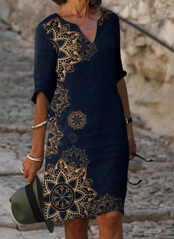 Elegante dames midi zomerjurk voor stijlvolle dagen. Comfortabele vrouwenmode, perfect als casual jurk.